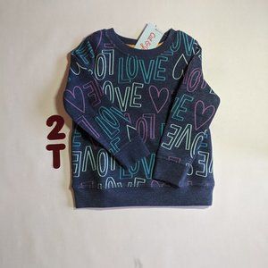 Love Sweatshirt  Size 2T